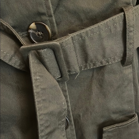 Altuzarra Target Collab Green and Black Trench Coat with Double-Breasted Front - Picture 4 of 6